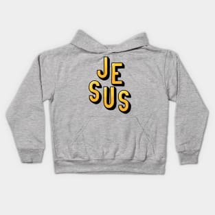 Jesus Christ design art Kids Hoodie